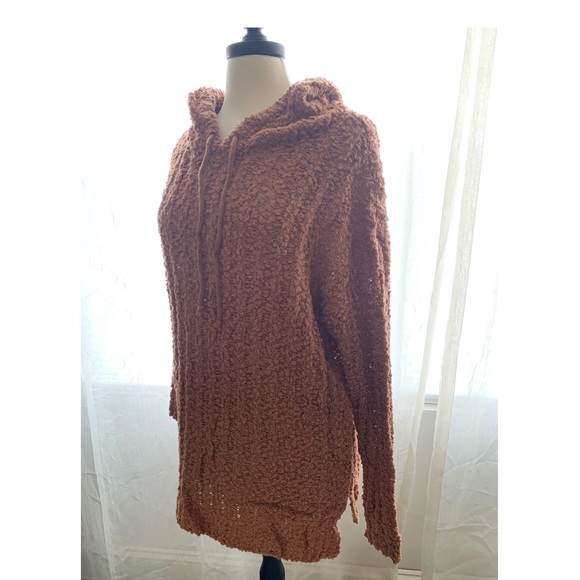 Last 1! Soft New Cozy Knit Popcorn Hoodie Sweater - Picture 10 of 12